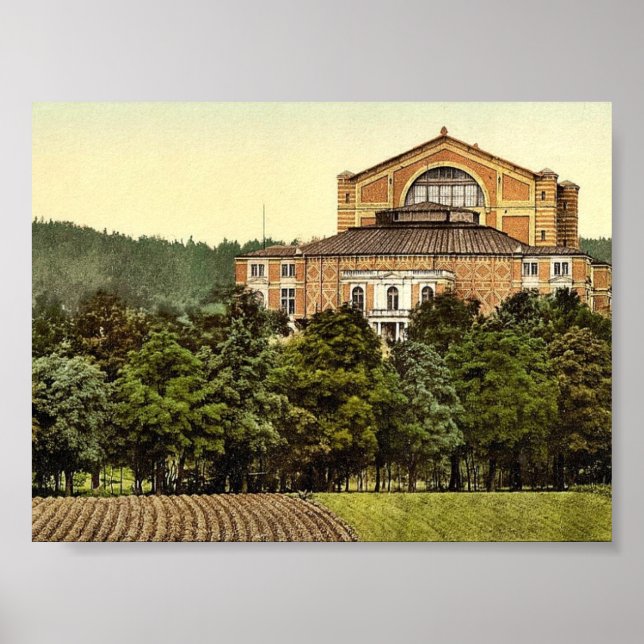 Wagner's theater (i.e. Festspielhaus), Bayreuth, B Poster (Front)