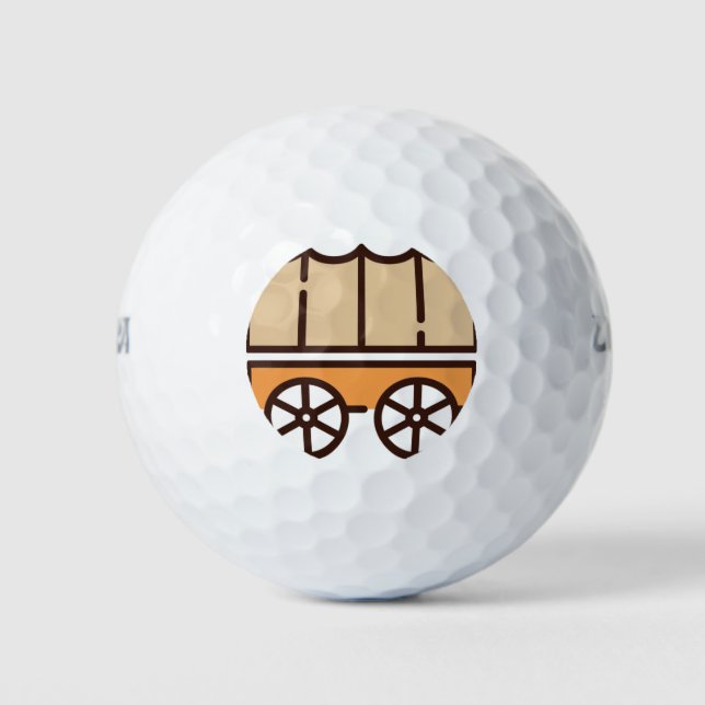 Wagon Cart Golf Balls (Front)