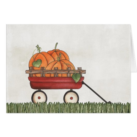 Wagon full of Pumpkins Cards (Front Horizontal)