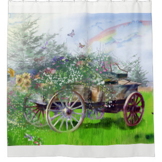 Wagon Shower Curtain