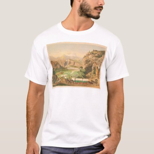 Wagon Trains arriving at Outpost 1838A T_Shirt