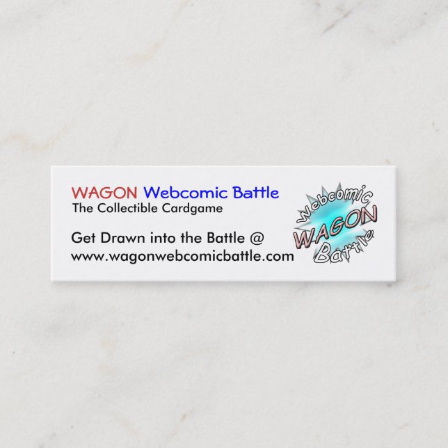 WAGON Webcomic Battle Cards (Front)