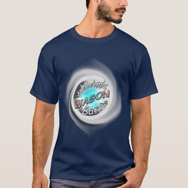 WAGON Webcomic Battle Swirly Logo Tshirt (Front)