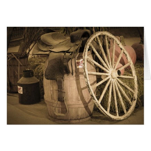 Wagon Wheel And Saddle Cards (Front Horizontal)