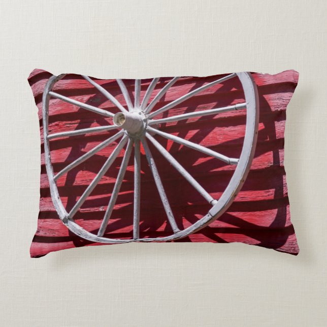 Wagon Wheel Decorative Pillow (Front)