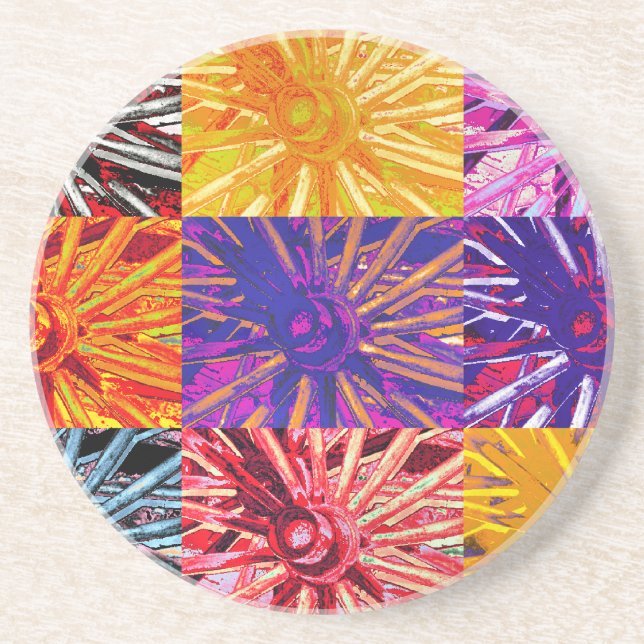 WAGON WHEEL DRINK COASTER (Front)