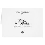 Wagon Wheel in Bodie CA - Card (Back Horizontal)