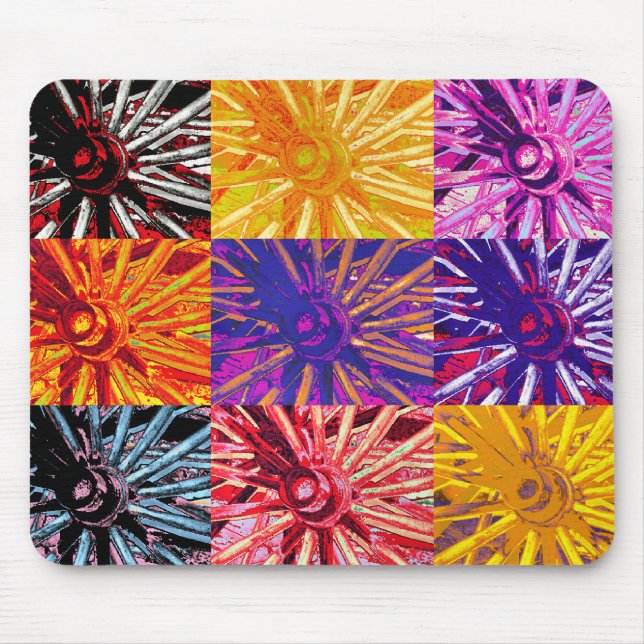 WAGON WHEEL MOUSE PAD (Front)