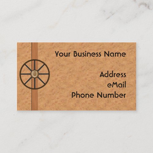 Wagon Wheel Personal Profile Card Business Cards