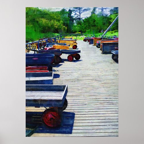 Wagons Fire Island Poster Print