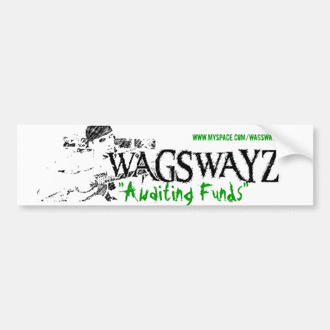 wags2 - Customized Bumper Sticker (Front)