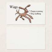 Wags puppy training and dog walking (Front & Back)