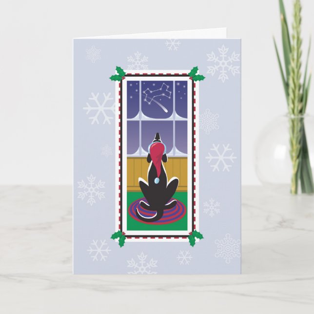 WagsToWishes_Dog Bone Stars Holiday card (Front)