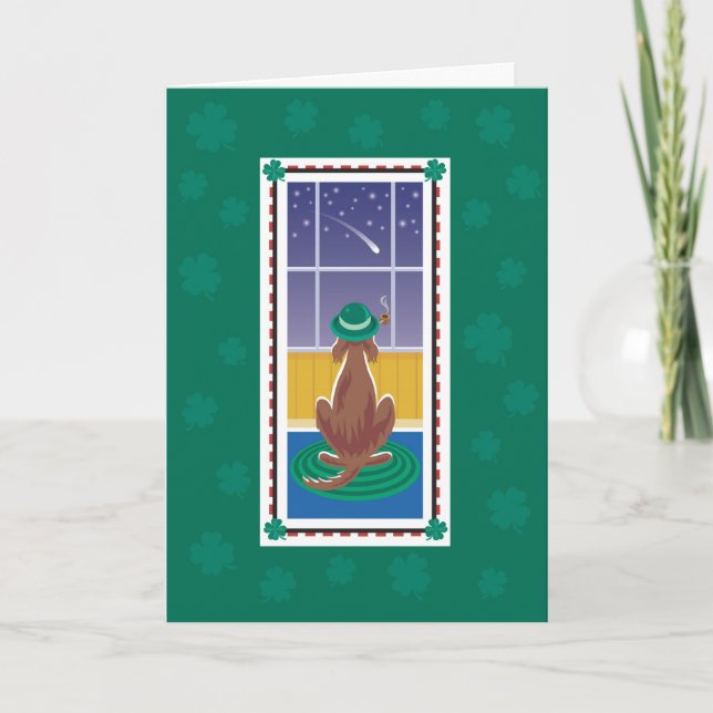 WagsToWishes_"Wishing You" St. Patrick's Day Card (Front)