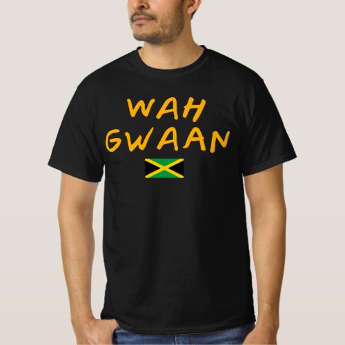 Wah Gwaan G00d Vibes Only Rasta Reggae Roots Jamai T_Shirt