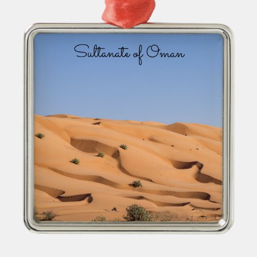 Wahiba Sands desert _ Oman Metal Ornament