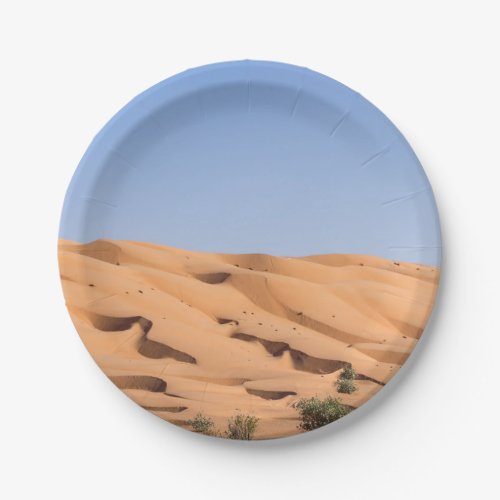 Wahiba Sands desert _ Oman Paper Plates