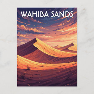 Wahiba Sands Oman Travel Postcard