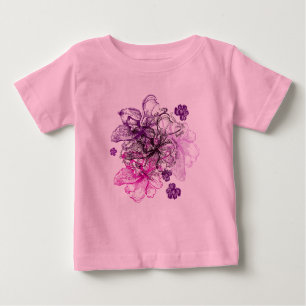 Wahine Lace Hawaiian Orchid Baby T-Shirt