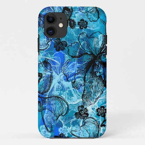 Wahine Lace Hawaiian Orchid iPhone 11 Case