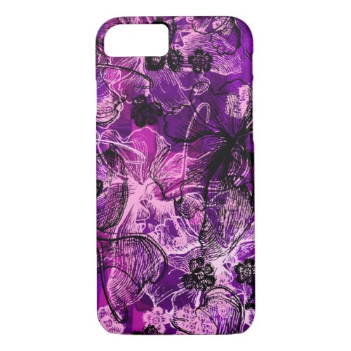 Wahine Lace Hawaiian Orchid iPhone 87 Case