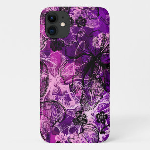 Wahine Lace Hawaiian Orchid Pink iPhone 11 Case