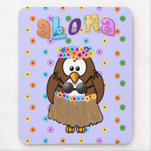 wahine owl mouse pad
