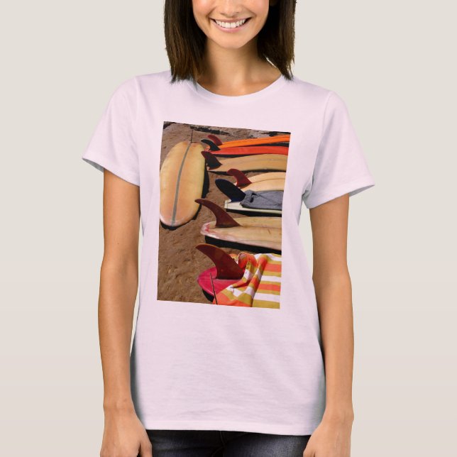 Wahine surfer girl t-shirt (Front)