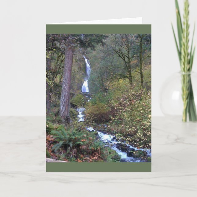 Wahkeena Falls, Oregon Card (Front)