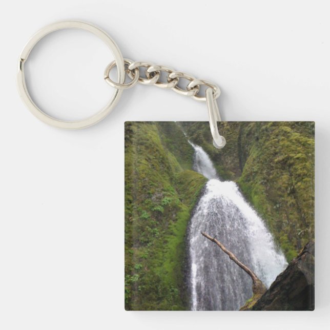Wahkeena Falls, Oregon Keychain (Front)
