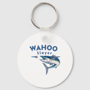Wahoo Slayer Salt Water Fishing Wahoo  Keychain