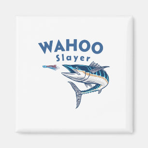 Wahoo Slayer Salt Water Fishing Wahoo  Magnet