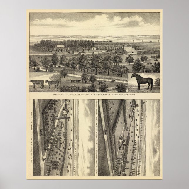 Wahoo Valley Farm, Nebraska Poster (Front)