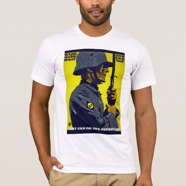 Wahr Dich - German World War I Poster T-Shirt (Front)