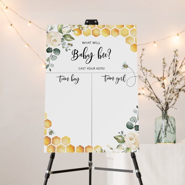 Waht will baby bee Boy or girl chart Foam Board (In Situ (Stand))