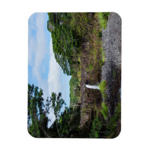 wai'ale falls in wailuku river state park magnet