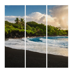 Waianapanapa Beach Triptych