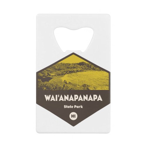 Waianapanapa State Park Hawaii Credit Card Bottle Opener