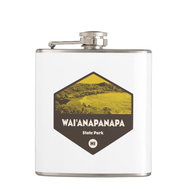 Wai'anapanapa State Park Hawaii Flask (Front)