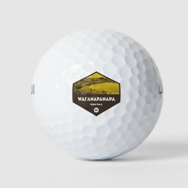 Wai'anapanapa State Park Hawaii Golf Balls (Front)