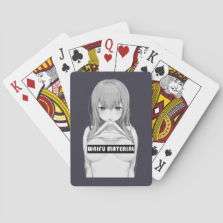 Waifu Material Poker Cards