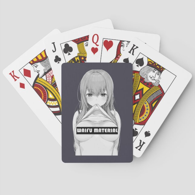 Waifu Material   Poker Cards (Back)