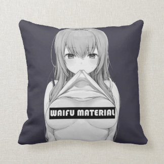 Waifu Material Throw Pillow