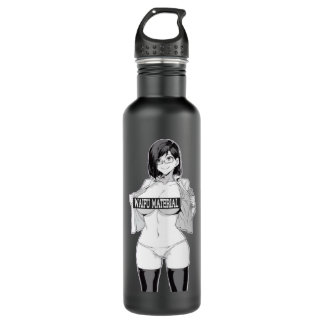 Waifu S icker Anime Classic      Stainless Steel Water Bottle