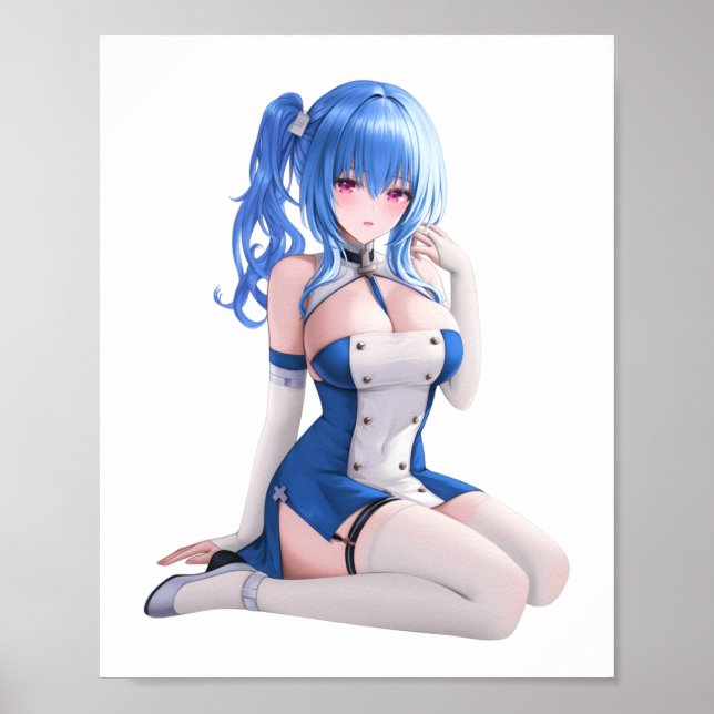 Waifu St. Louis Sticker  Poster (Front)