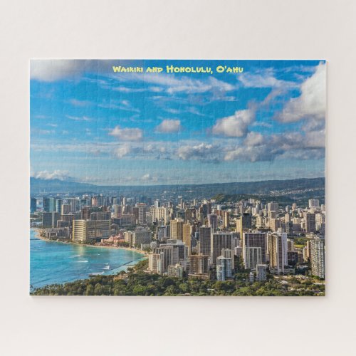 Waikiki and Honolulu View Jigsaw Puzzle