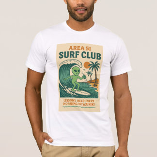 Waikiki Area 51 Surf Club Roswell Aliens 1950's T-Shirt