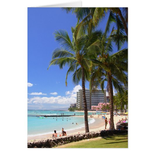 Waikiki Beach 2 Cards (Front)