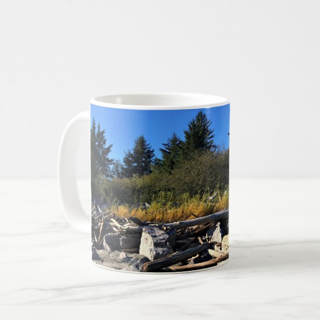 Waikiki Beach, Cape Disappointment, Washington Coffee Mug (Front Left)