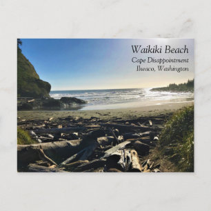 Waikiki Beach, Cape Disappointment, Washington Postcard